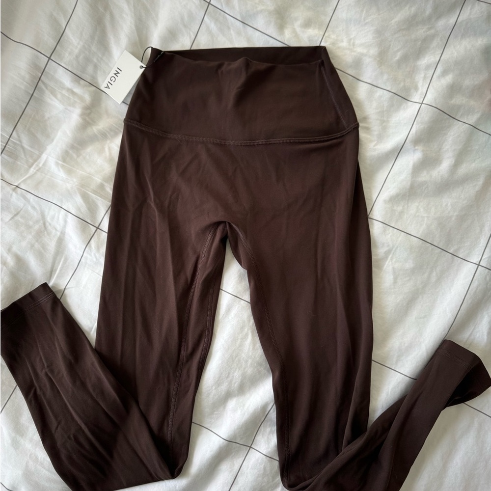 Chocolate Brown High-Rise Leggings
